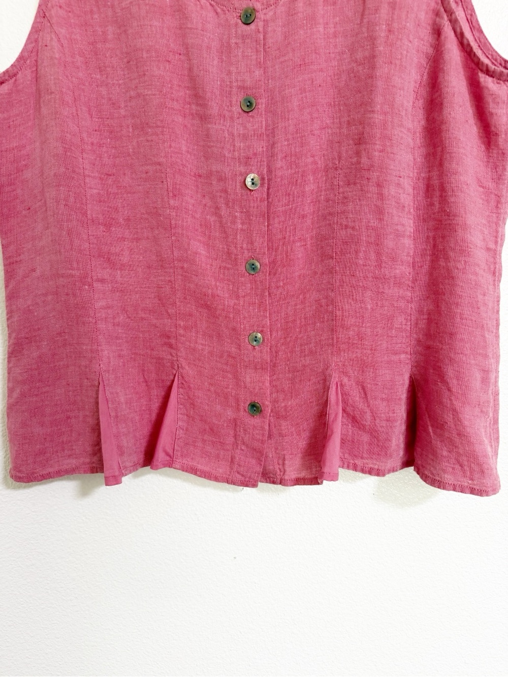 J. Jill Linen Pleated Hem Tank - Picture 4 of 9